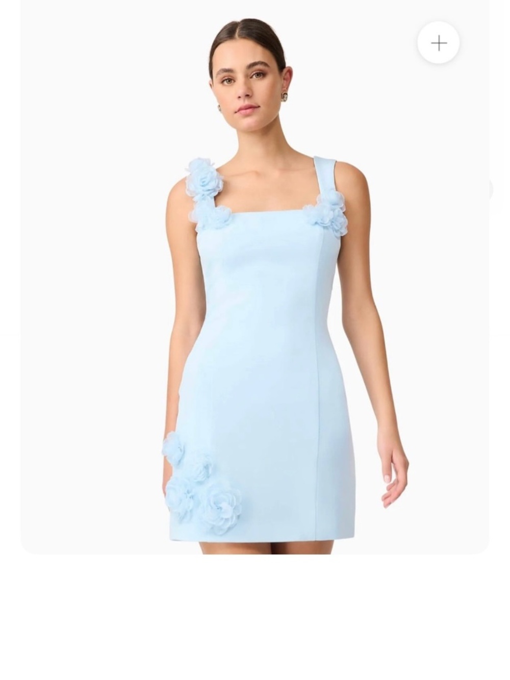 Elliatt Trompe 3D mini dress in blue